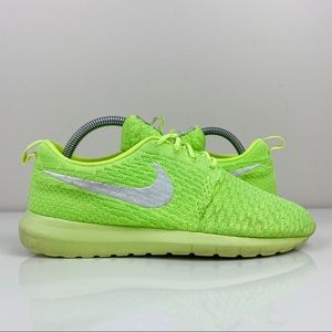 Nike Shoes Nike Womens Roshe Run Nm Flyknit Volt Green